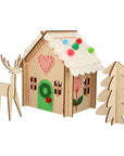 Wooden Embroidery Gingerbread House Kit by Meri Meri