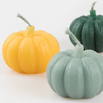 Mini Rainbow Pumpkin Candles by Meri Meri