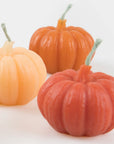 Mini Rainbow Pumpkin Candles