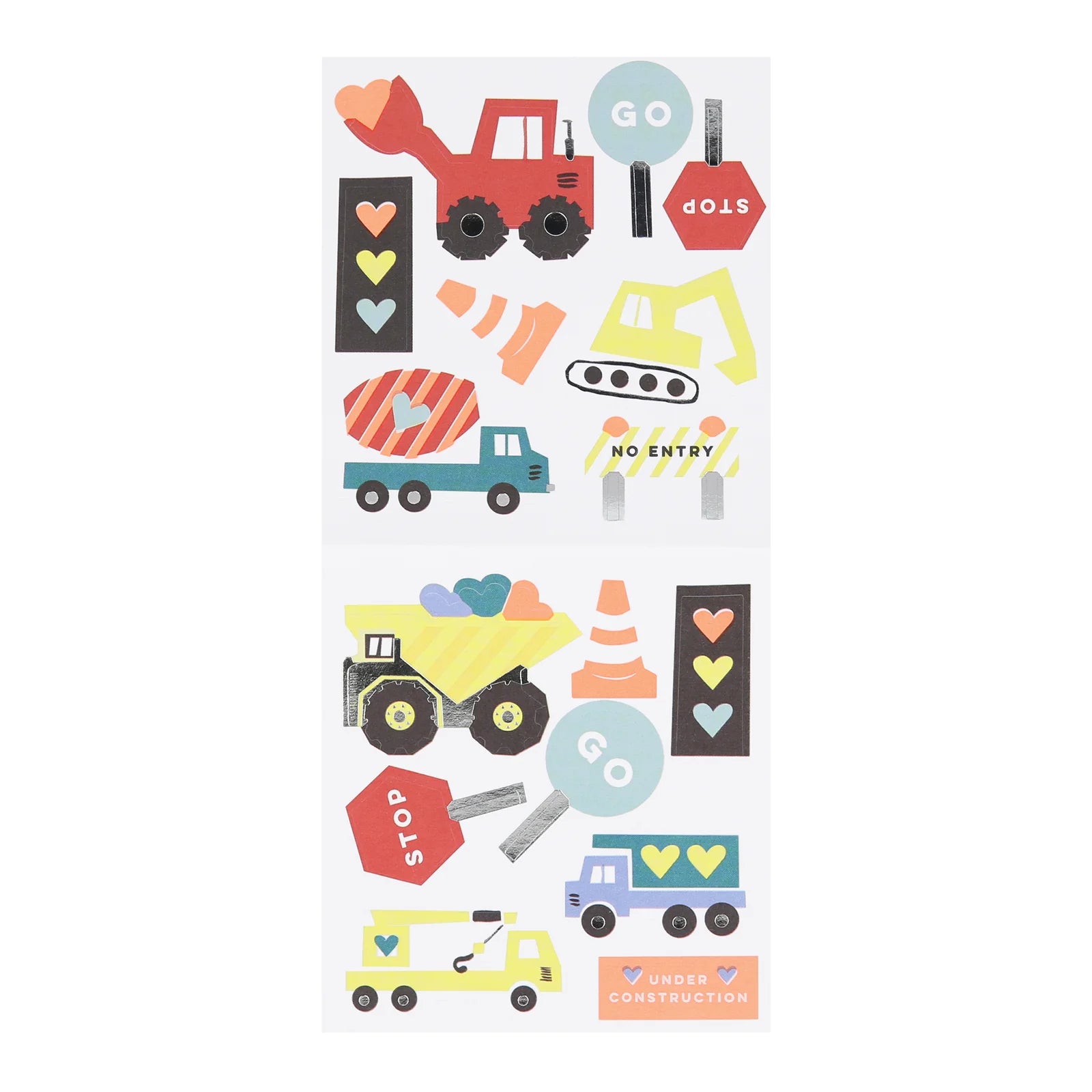 Truck Kids Valentine's Cards &amp; Stickers Set by Meri Meri