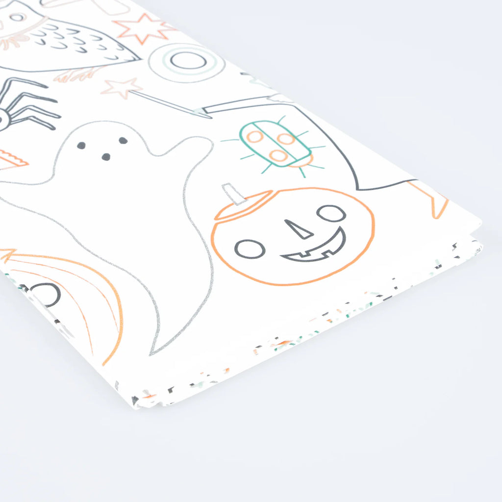 Halloween Color In Activity Tablecloth by Meri Meri