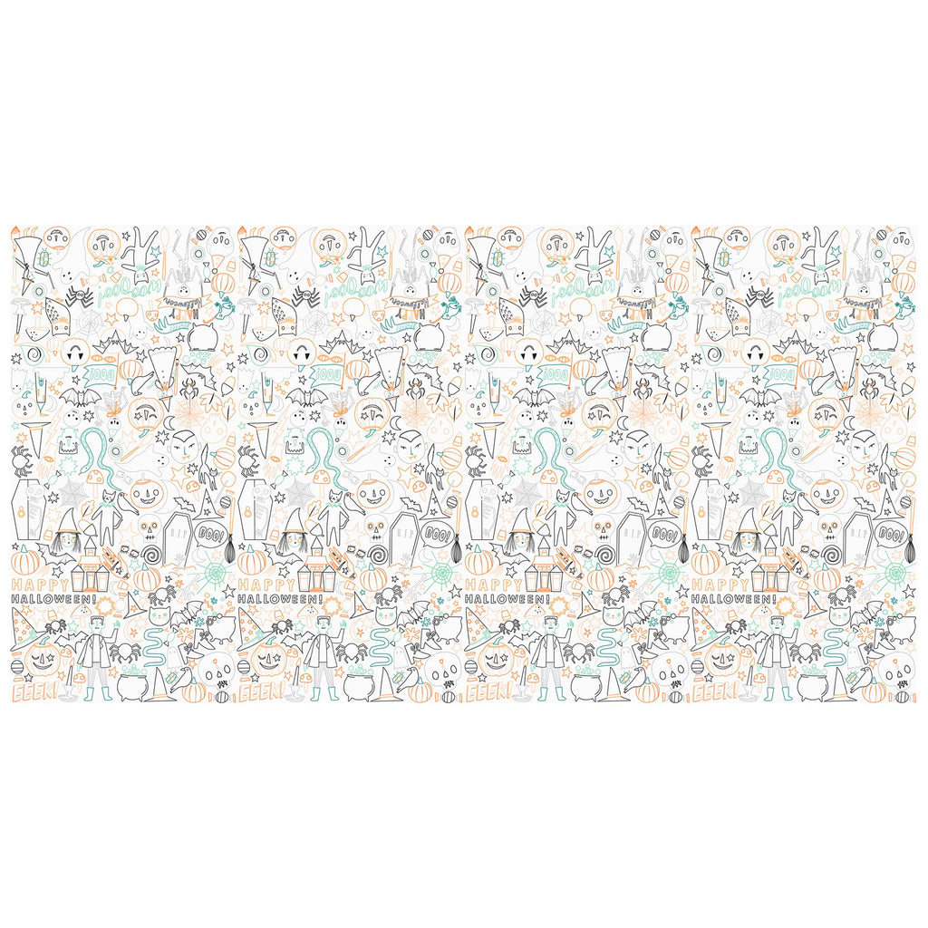 Halloween Color In Activity Tablecloth by Meri Meri