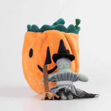 Pumpkin Witch Mini Doll by Meri Meri