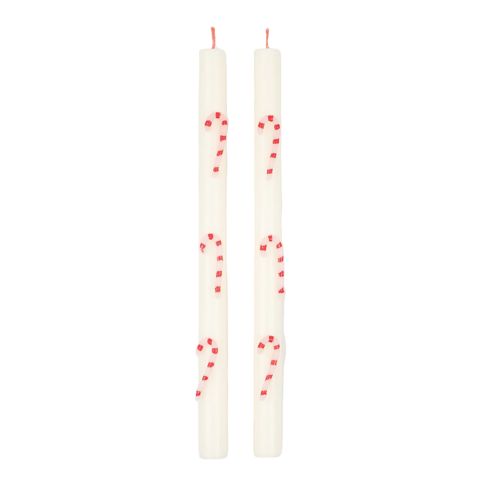 Candy Cane Table Candles (x 2)