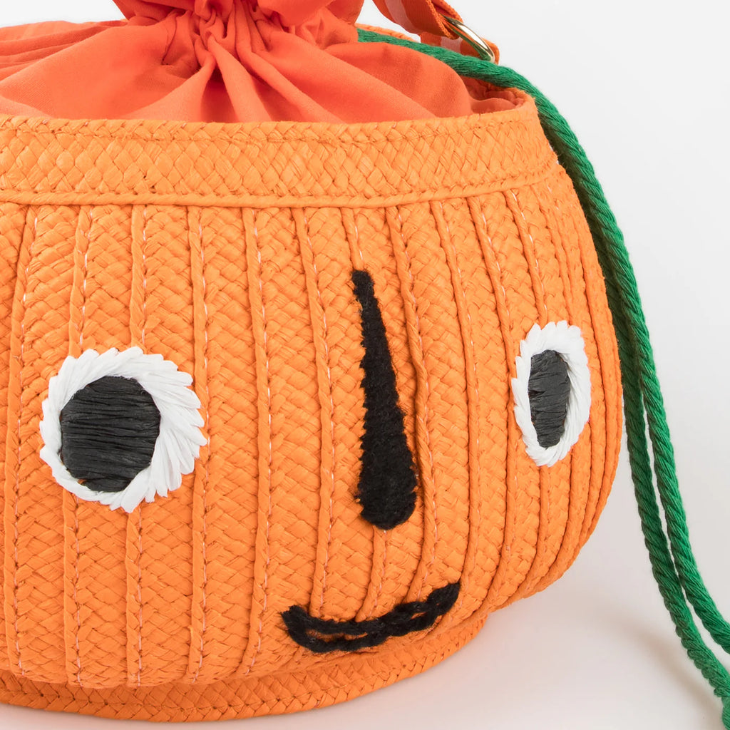 Trick or Treat Pumpkin Basket Bag by Meri Meri