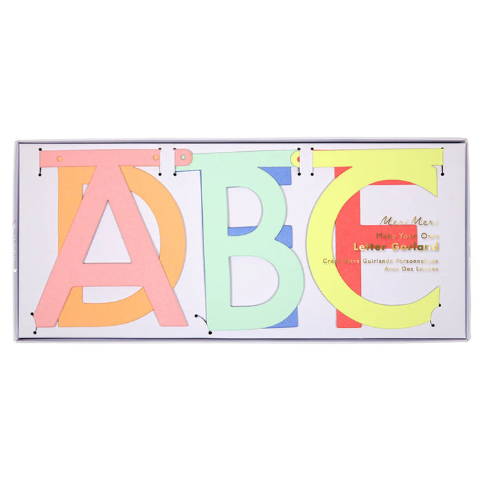 Neon Letter Garland Kit by Meri Meri