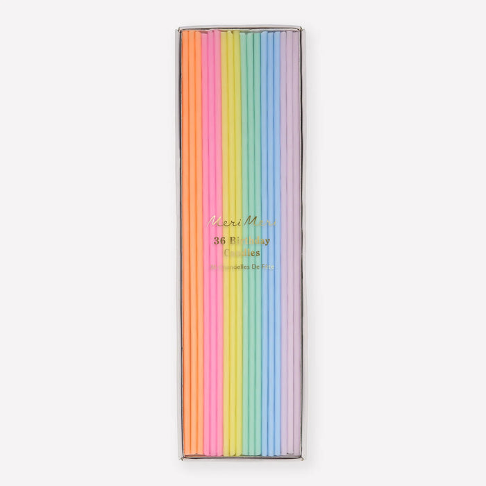 Super Skinny Mixed Candles by Meri Meri