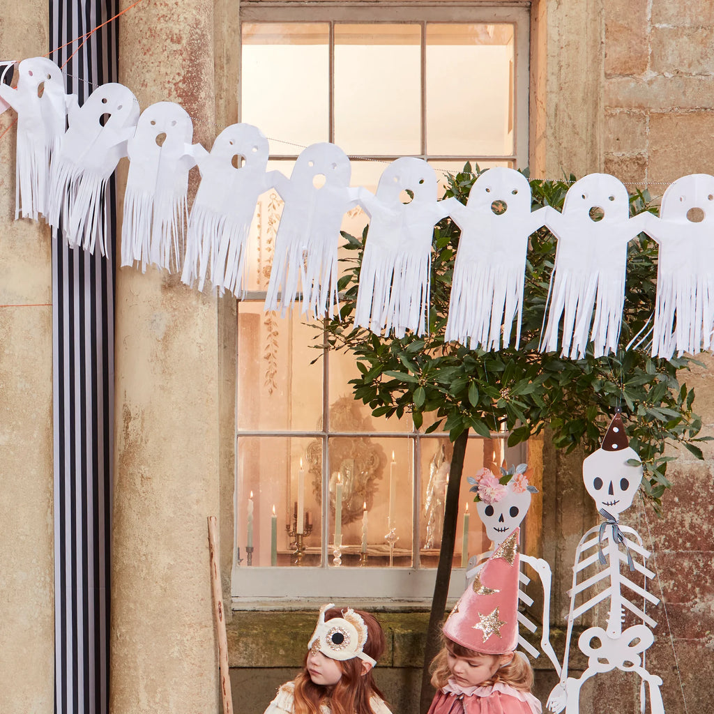 Large Tissue Paper Ghost Garland by Meri Meri