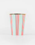 SALE Festive Stripe Cups by Meri Meri