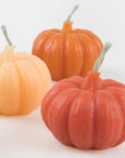 Mini Rainbow Pumpkin Candles