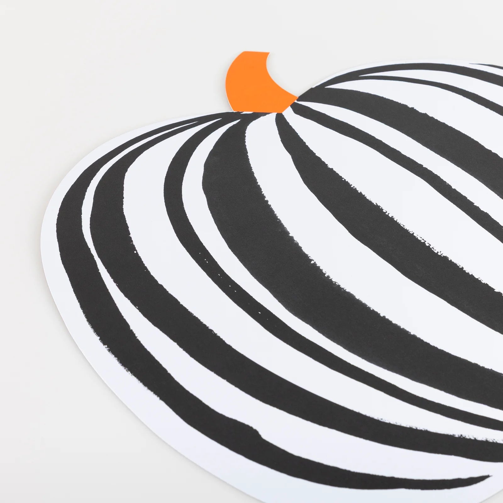 Striped Pumpkin Paper Placemats