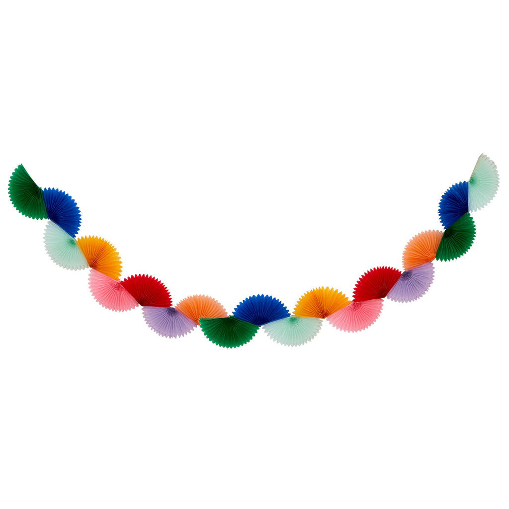 Rainbow Honeycomb Fan Garland by Meri Meri