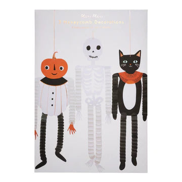 Vintage Halloween Honeycomb Decorations by Meri Meri