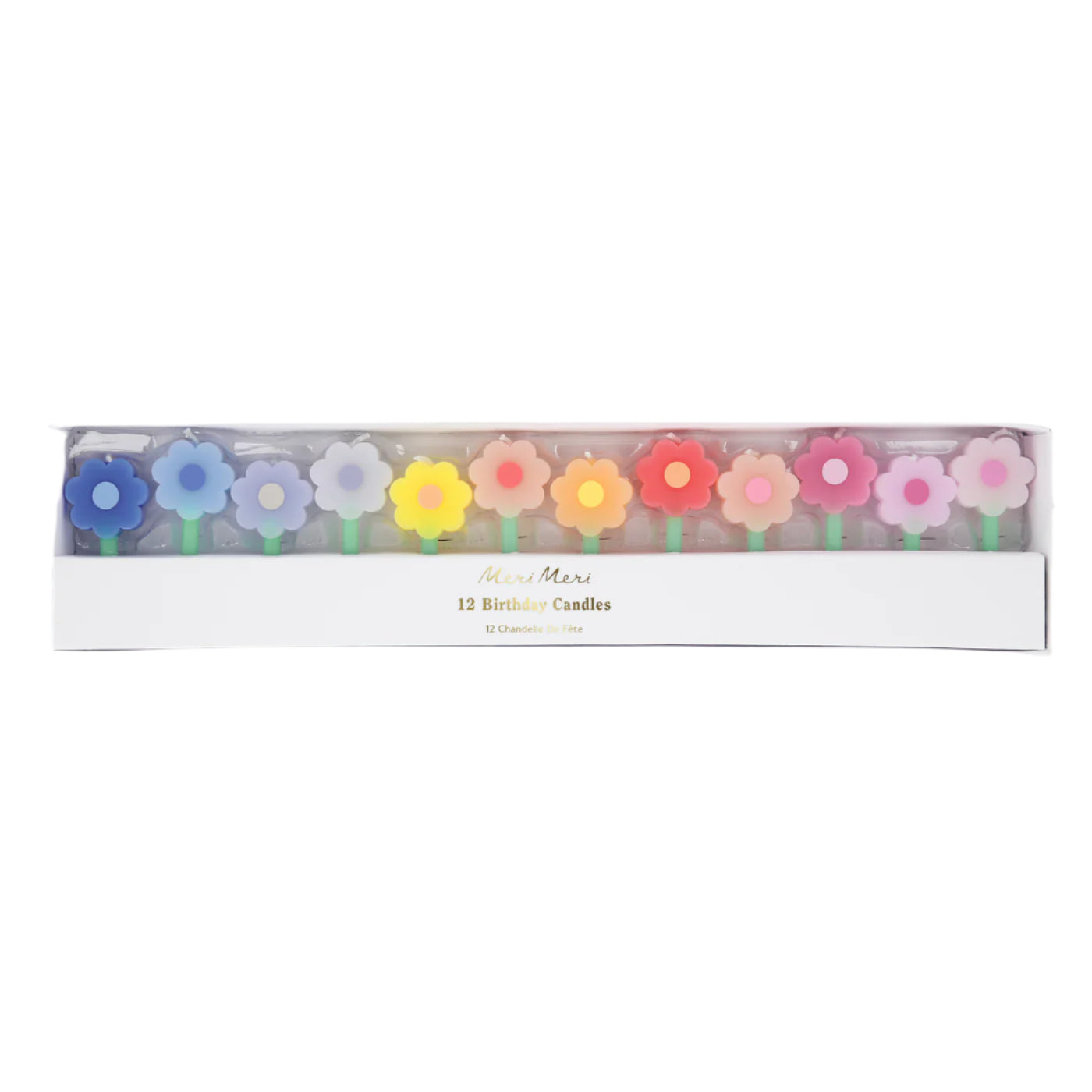 Rainbow Daisy Candles by Meri Meri
