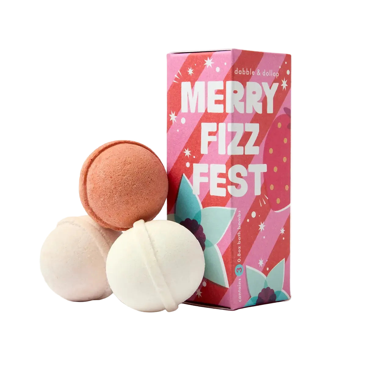 Merry Fizz Fest Bath Bomb Stocking Stuffer