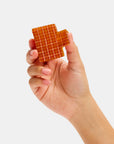 Midi Box Claw in Caramel Plaid