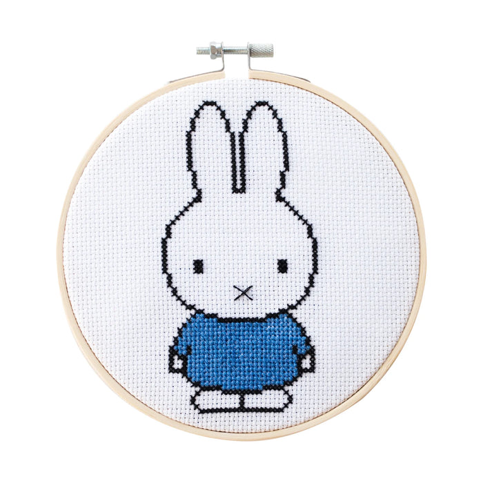 Miffy Blue Cross Stitch Kit by Cotton Clara