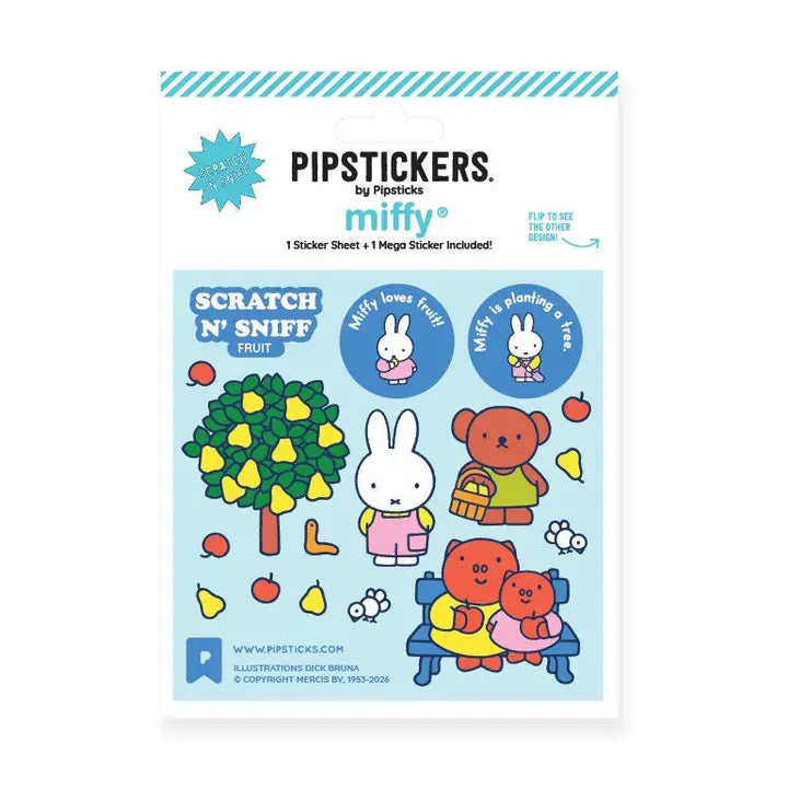 Miffy Loves Fruit Scratch 'n Sniff (2ct) Sticker Sheet