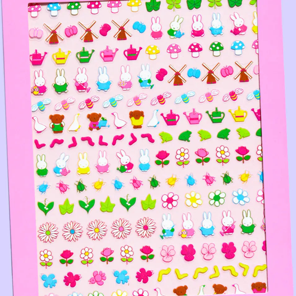 Miffy in the Garden Nail Stickers