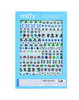 Packaging of miffy Deco Beauty nail art stickers with various designs on a blue background.