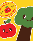 SALE An Apple a Day Sticker Sheet by Shiho Aoki Designs X Mochi Kids