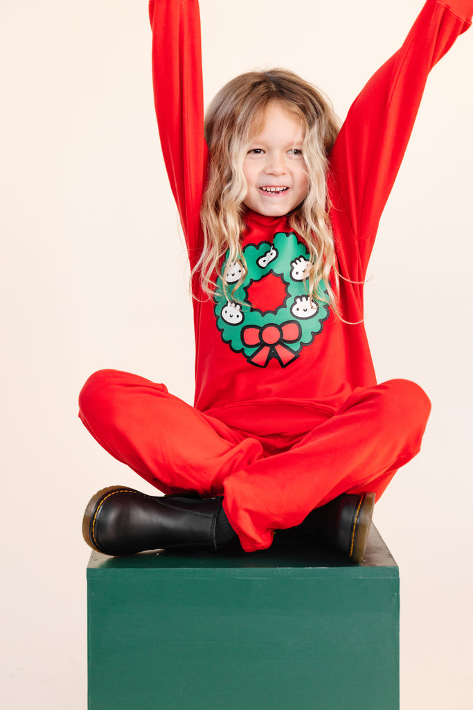 SALE Toadstool Red Kids Sweatpants by Mochi Kids