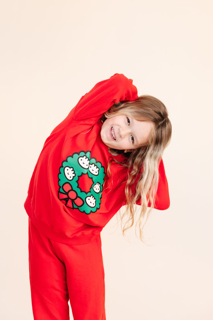 SALE Toadstool Red Kids Sweatpants by Mochi Kids