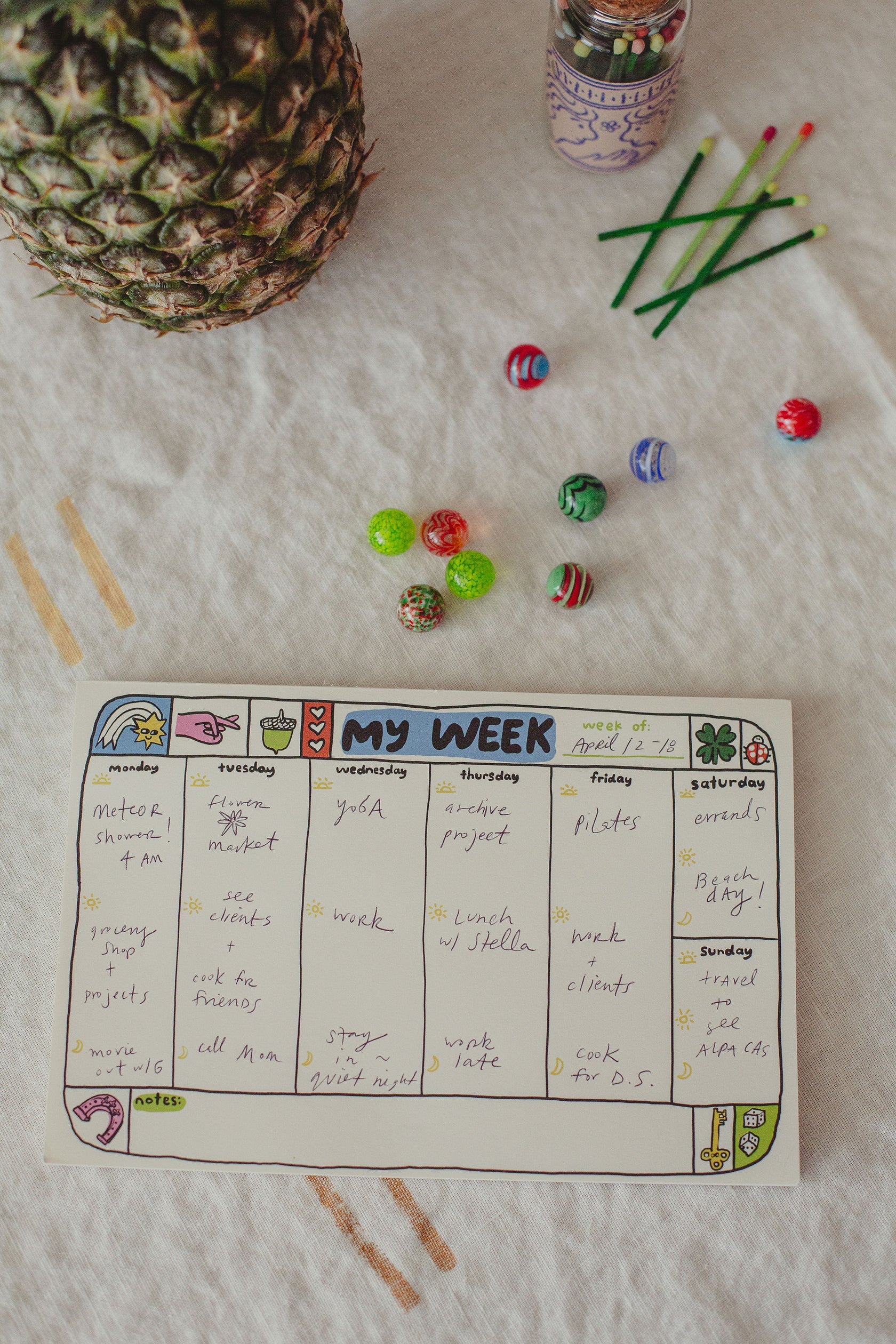 My Week Planner Notepad