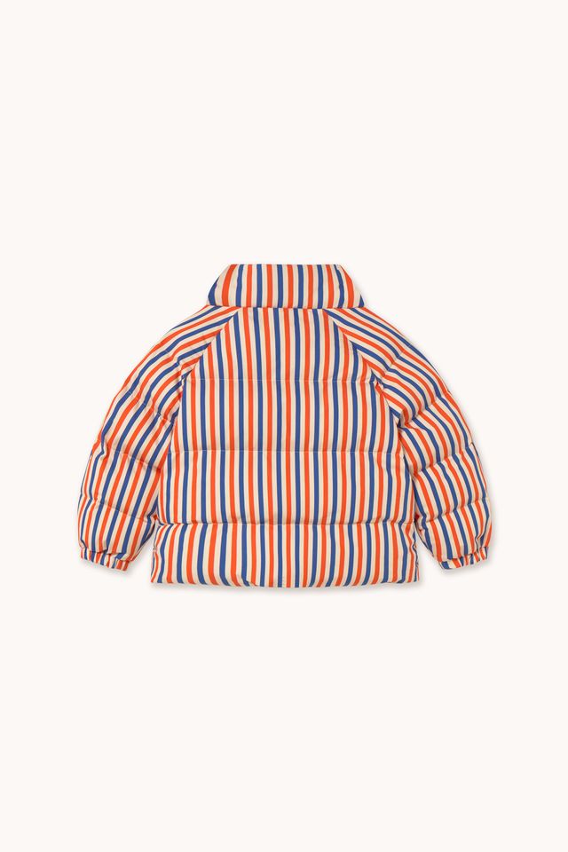 Stripes Short Padded Jacket by Tinycottons