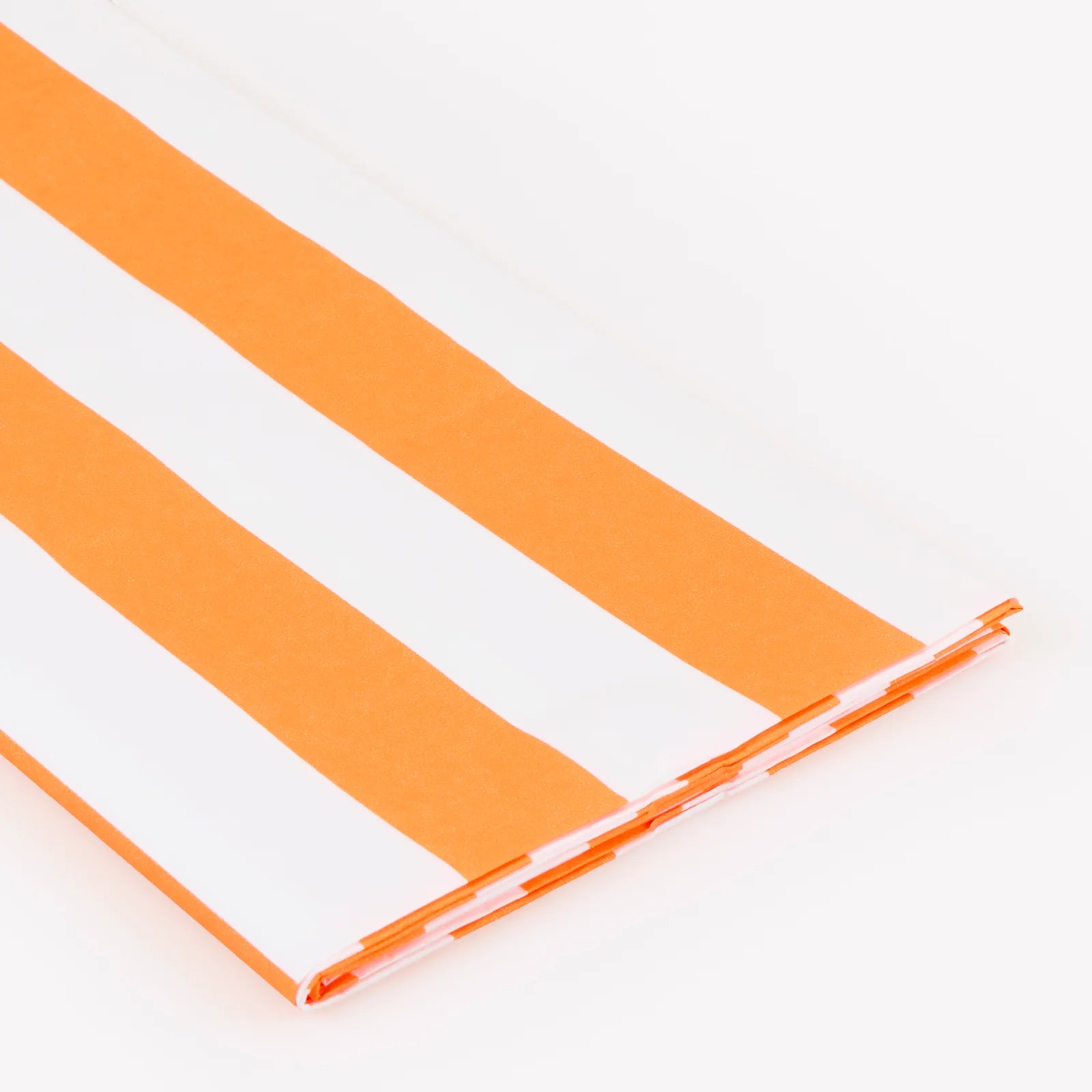Orange Striped Tablecloth