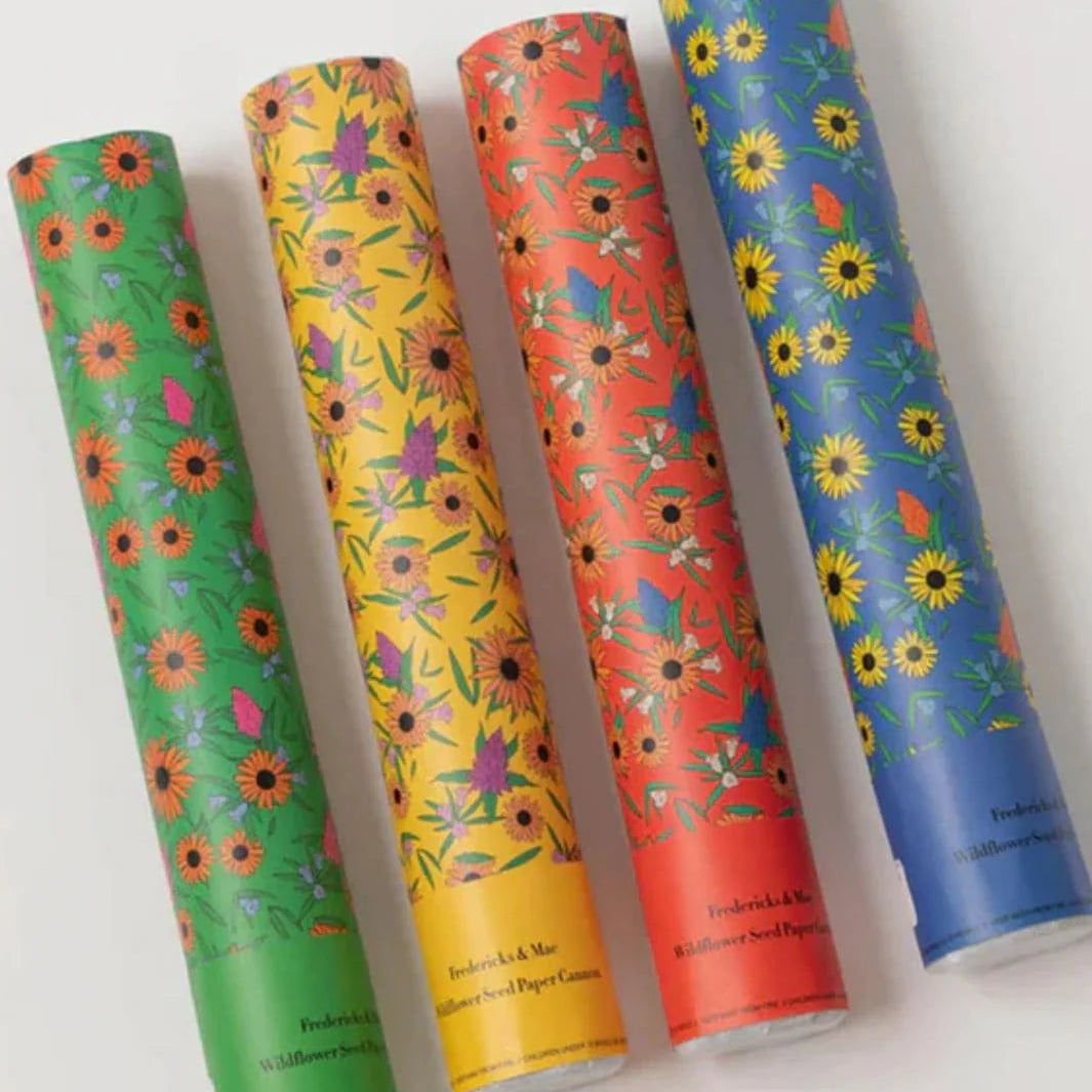 Wildflower Seed Paper Cannons (More Colors)