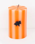 Halloween Striped Pillar Candles