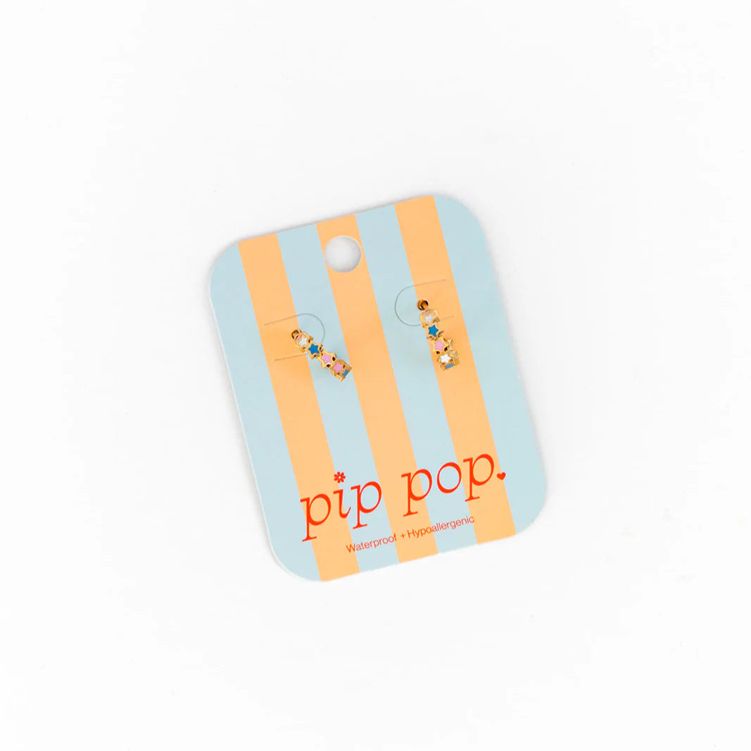 Star Huggie Earrings