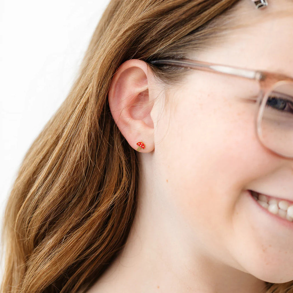 Mushroom Earrings by Pip Pop Post
