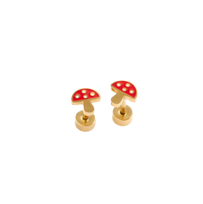 Mushroom Earrings by Pip Pop Post