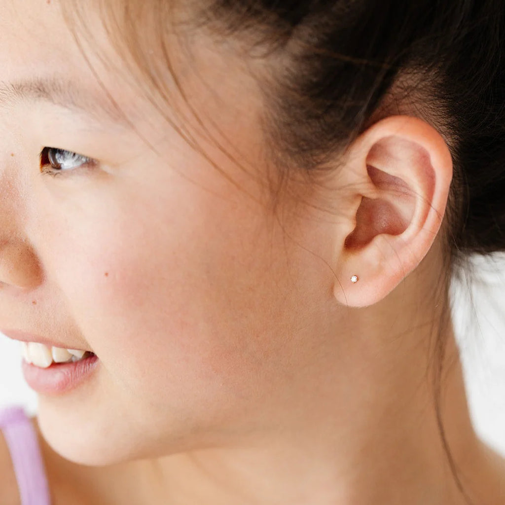 Mini Diamond Earrings by Pip Pop Post