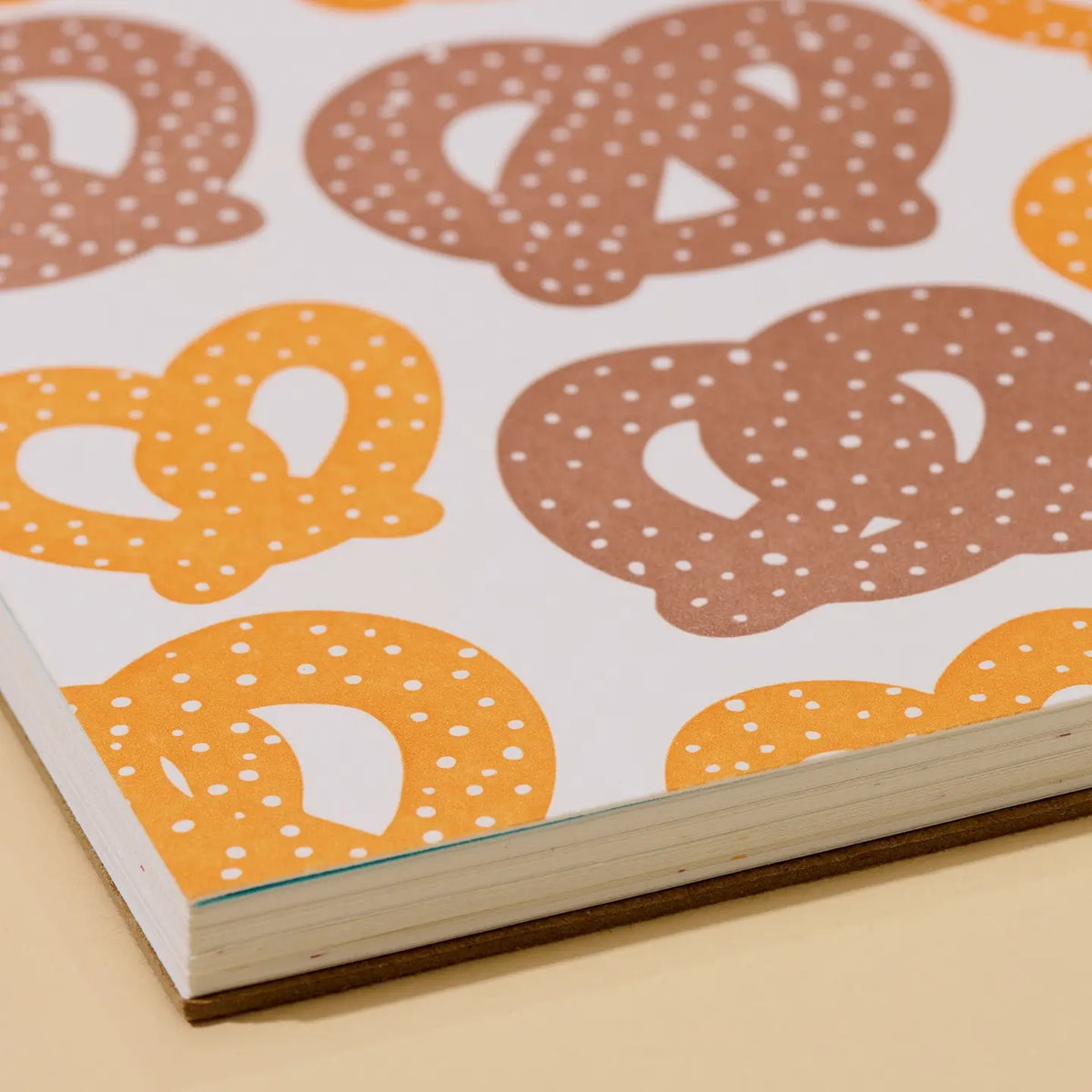 Soft Pretzel Letterpress Doodlebook