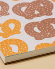 Soft Pretzel Letterpress Doodlebook