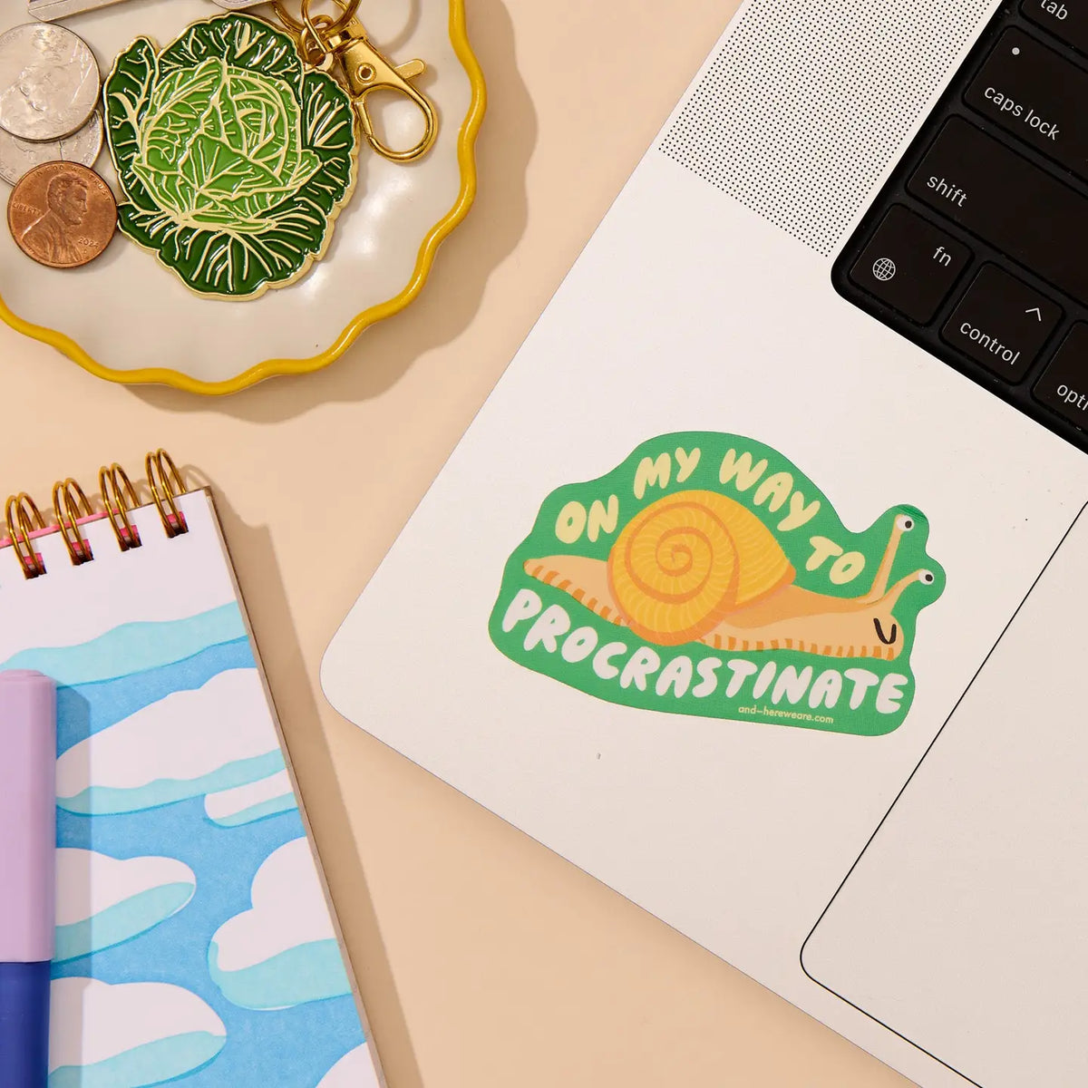 On My Way to Procrastinate Vinyl Sticker