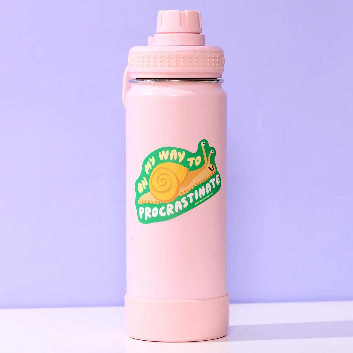 On My Way to Procrastinate Vinyl Sticker