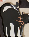 Halloween Cat Shaped Party Plates