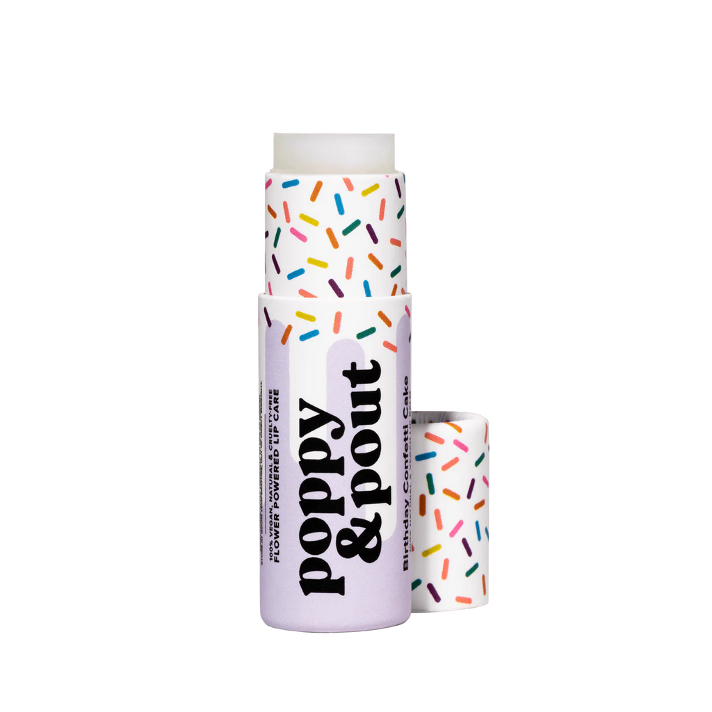 Birthday Confetti Cake Lip Balm by Poppy and Pout