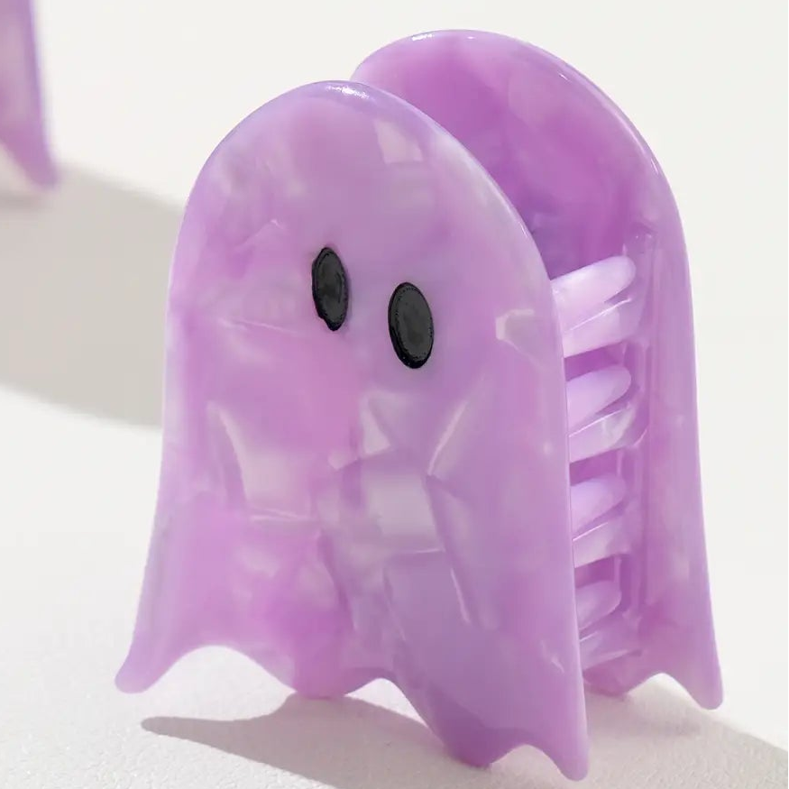 Purple Ghost Small Claw Clip