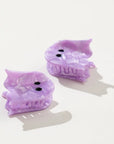 Purple Ghost Small Claw Clip