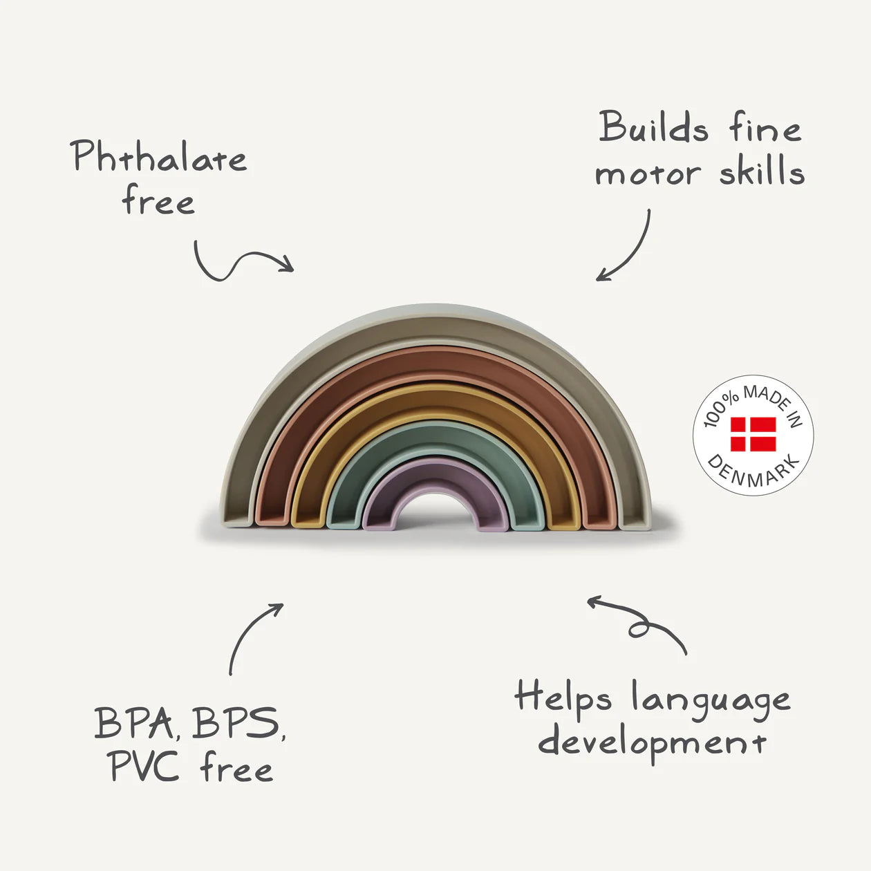 Rainbow Stacker - Tropical by Mushie