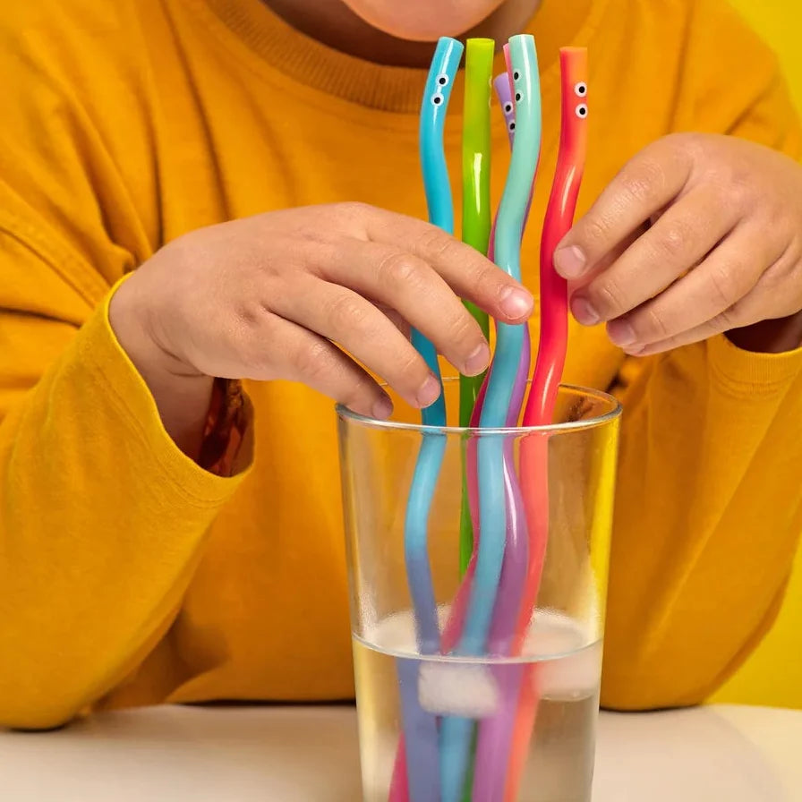 Kidoki Wiggly Worm Color Changing Straws