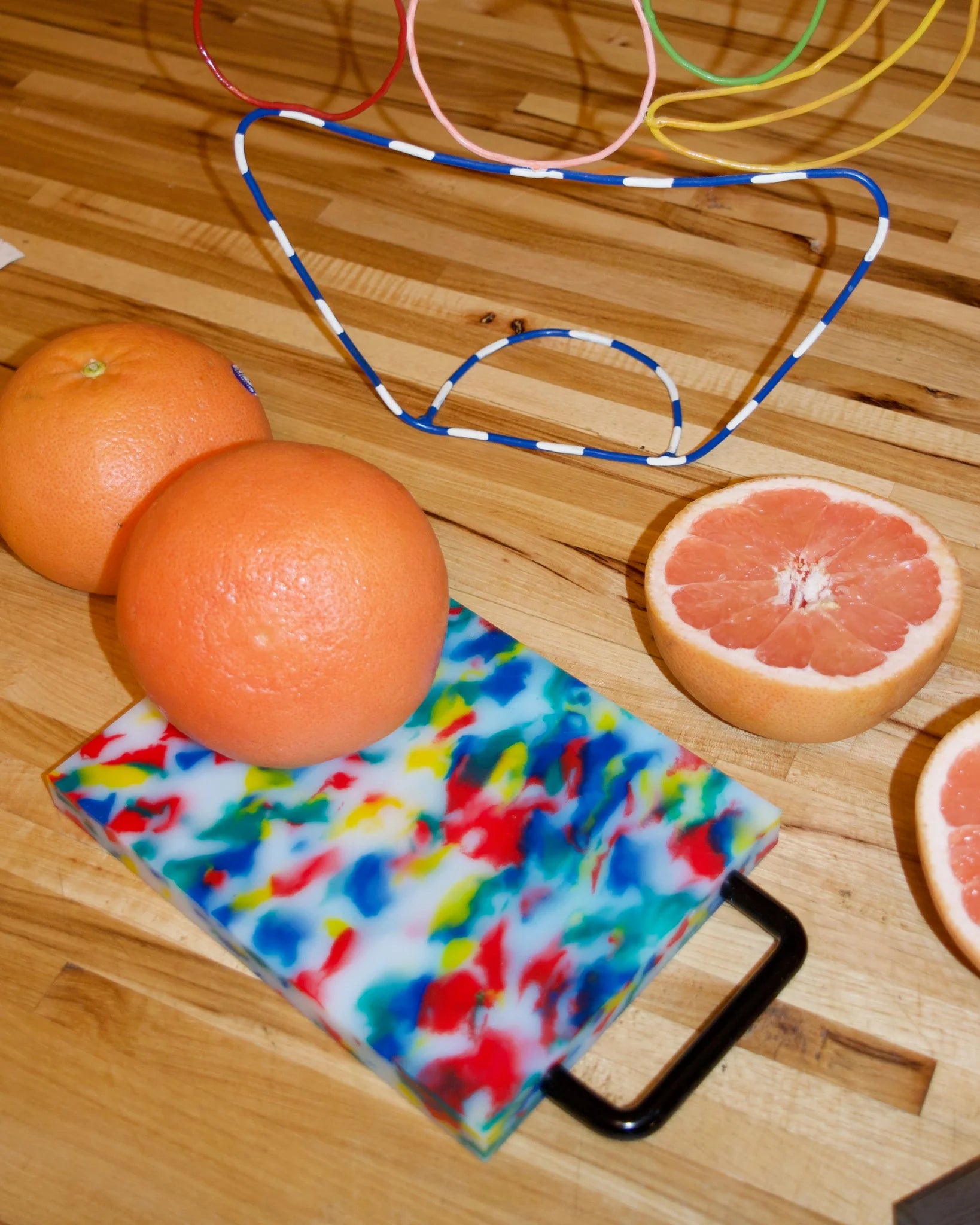 Small Cutting Board - Red/Blue