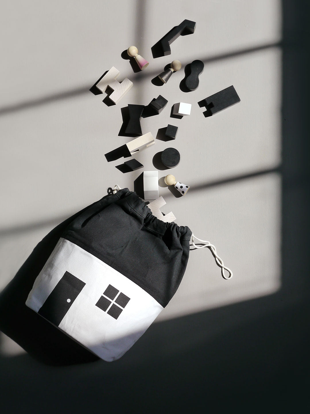 House No.1 Small Organic Storage Bag by Rock &amp; Pebble