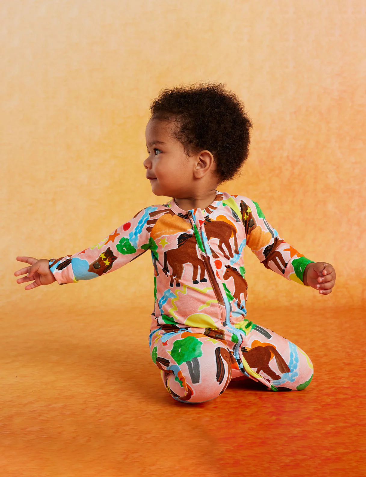 Giddy Up Long Sleeve Romper by Halcyon Nights