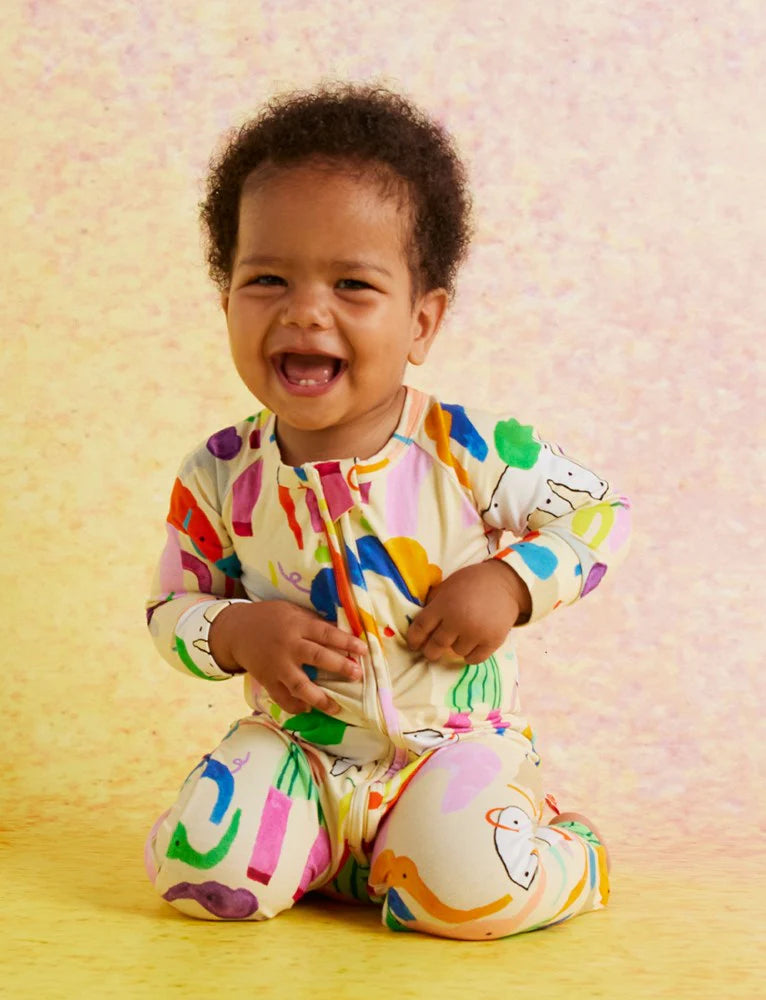 Happy Herd Long Sleeve Romper by Halcyon Nights